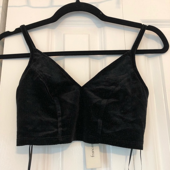 NWT Francesca’s Glitter Bralette - Picture 1 of 10